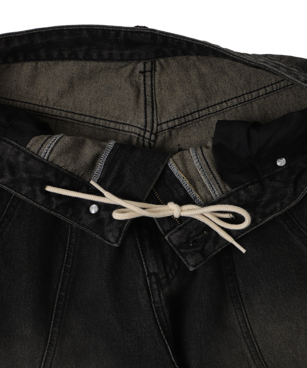 スウィッチングデニムカーゴパンツ