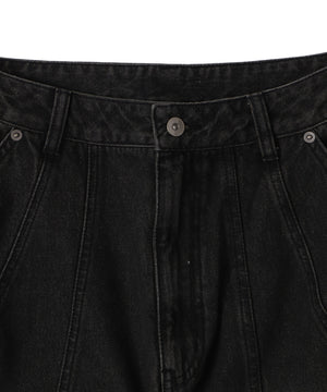 スウィッチングデニムカーゴパンツ