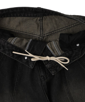 スウィッチングデニムカーゴパンツ