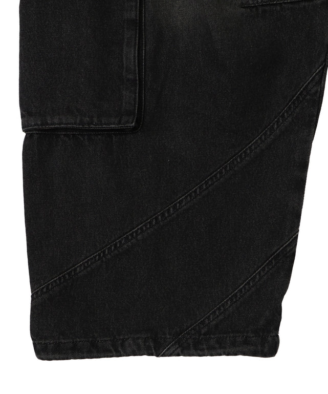 スウィッチングデニムカーゴパンツ