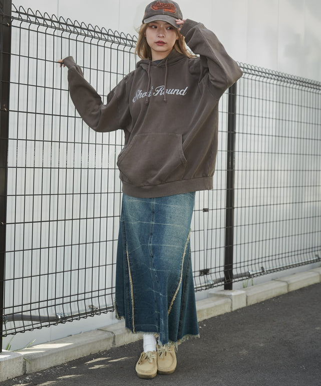 ピグメントラメグラフィックプルパーカー【一部店舗限定】｜WEGO