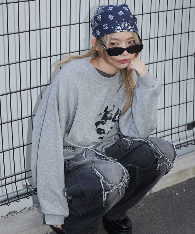 グレー モデル：169cm M着用