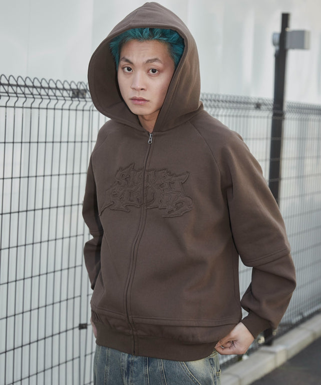 ブラウン　モデル:178cm L着用