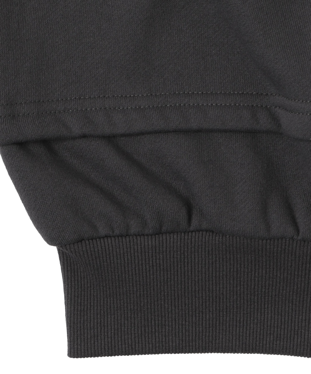 ダメージアップリケレイヤードZIPパーカー