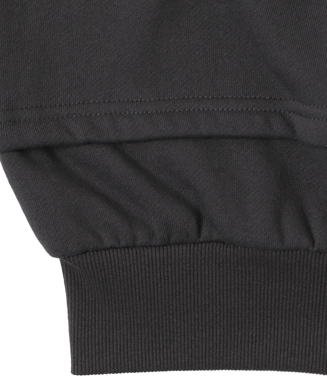 ダメージアップリケレイヤードZIPパーカー