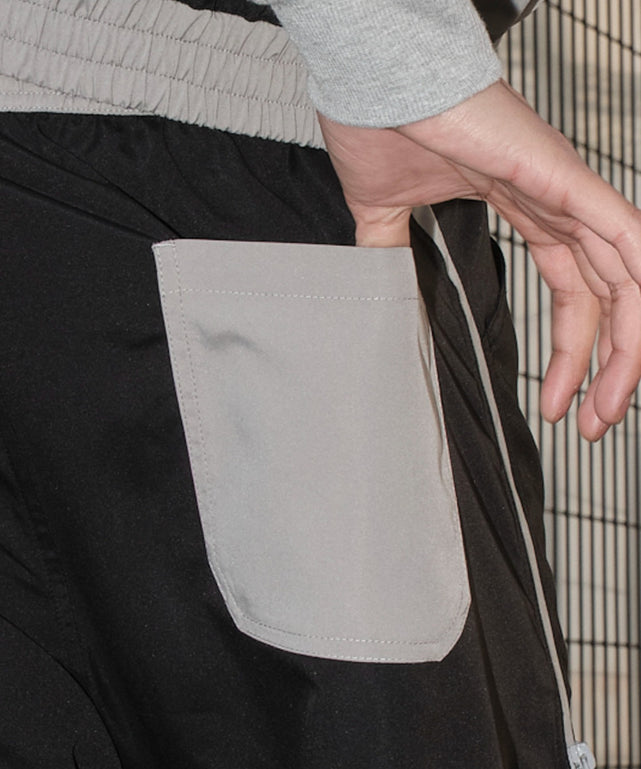 カラーブロック2WAYZIPパンツ