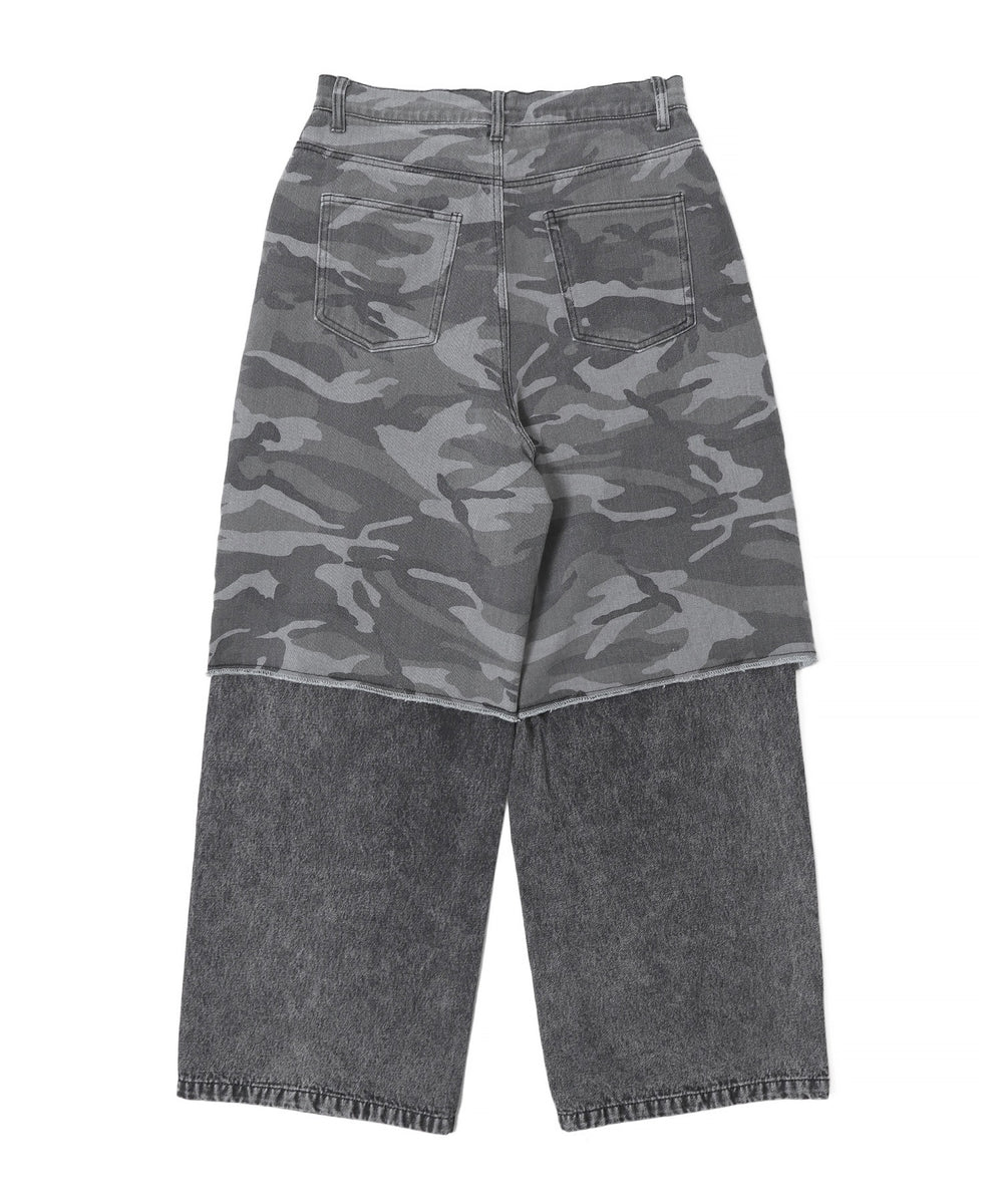 ドッキングデニムパンツ