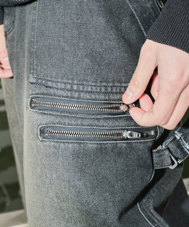 マルチZIPデニムパンツ