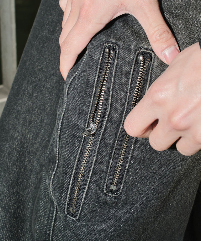 マルチZIPデニムパンツ