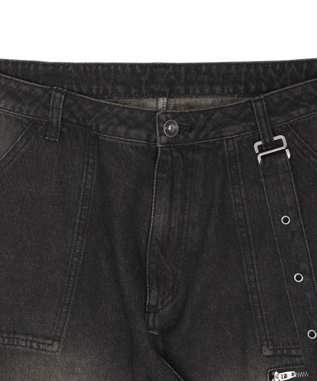 マルチZIPデニムパンツ