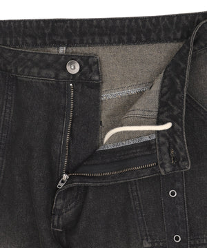 マルチZIPデニムパンツ