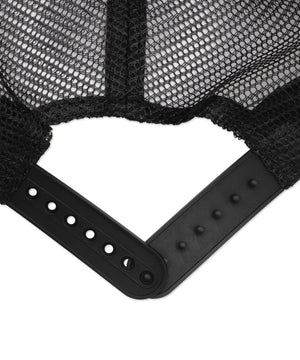 ダメージアップリケメッシュキャップ