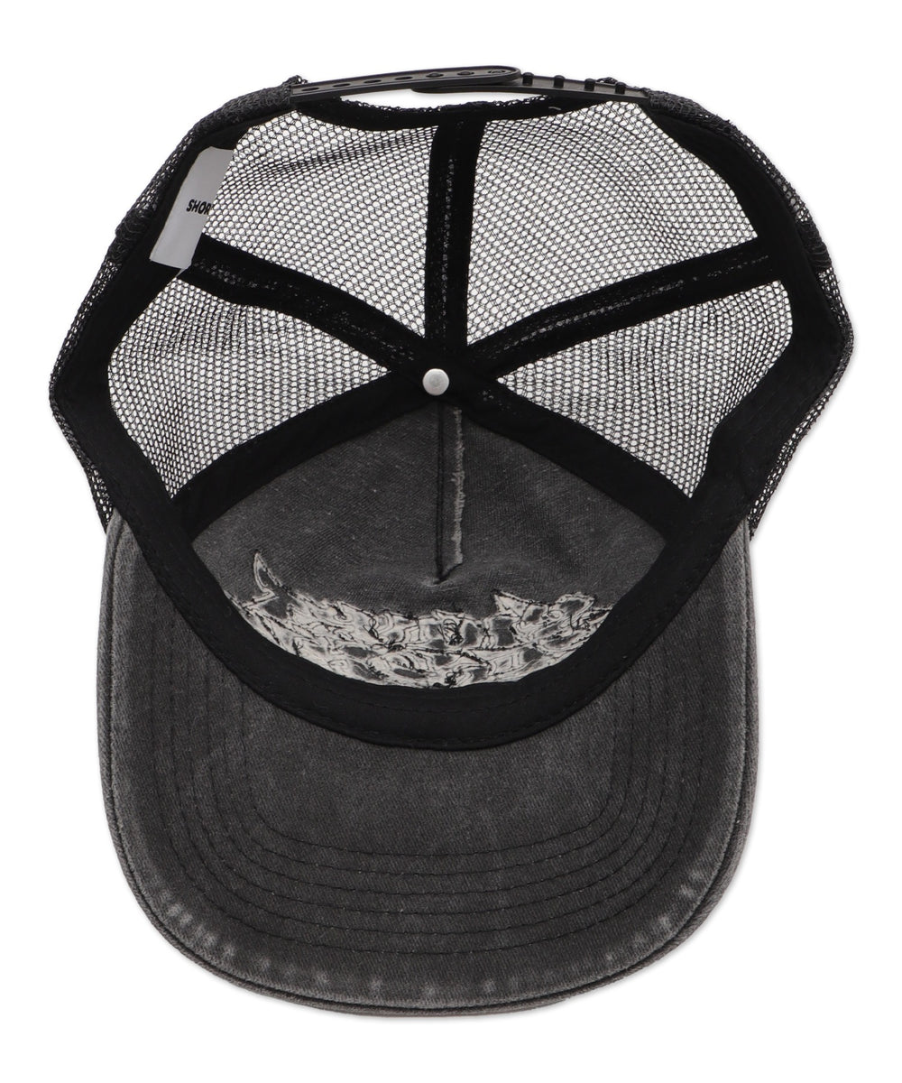 ダメージアップリケメッシュキャップ