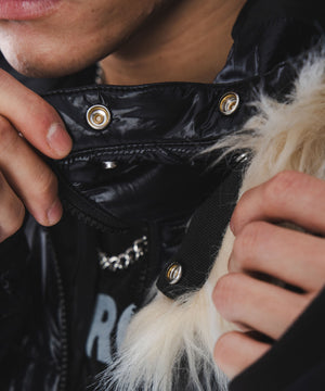 2WAYシャイニーパファーフーディー