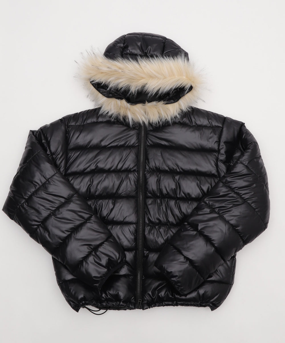 2WAYシャイニーパファーフーディー