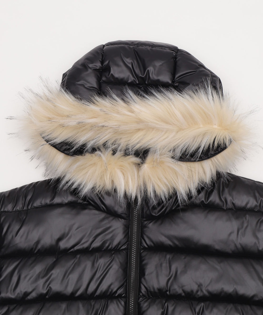 2WAYシャイニーパファーフーディー