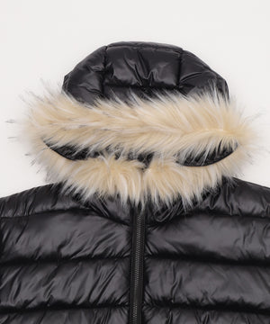 2WAYシャイニーパファーフーディー