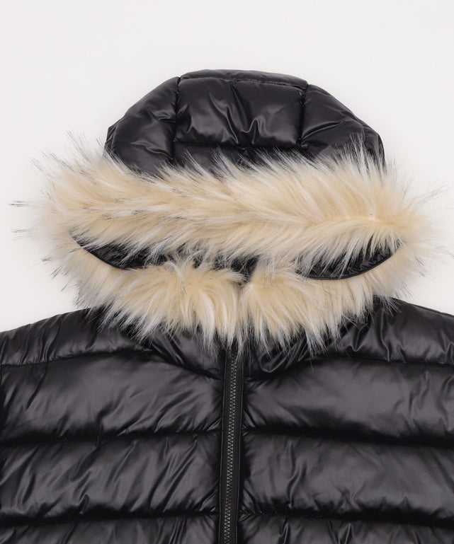 2WAYシャイニーパファーフーディー