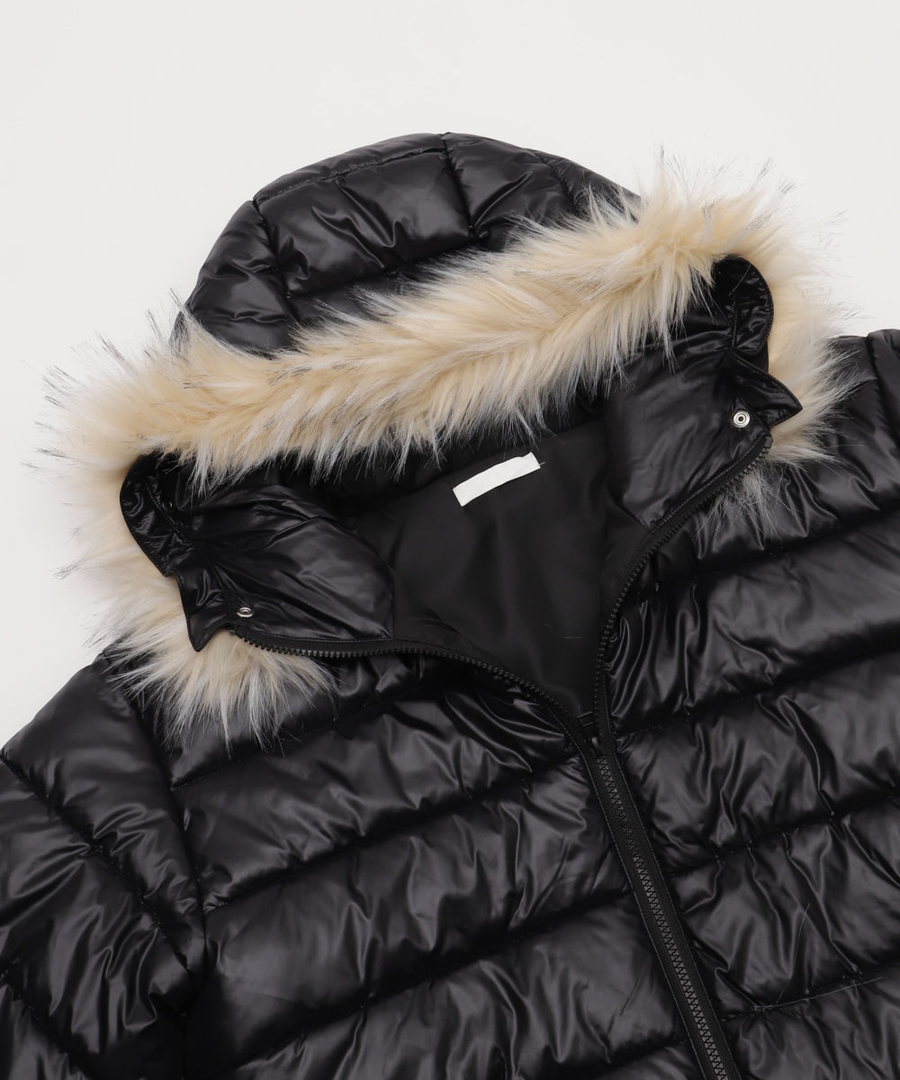 2WAYシャイニーパファーフーディー