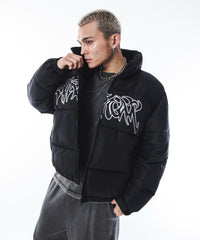 パファーグラフィックブルゾン