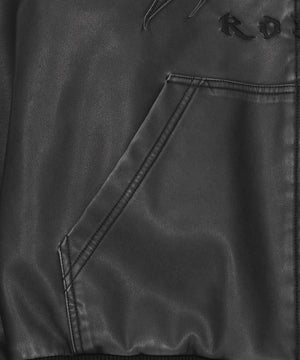 PUファーフードパファーブルゾン