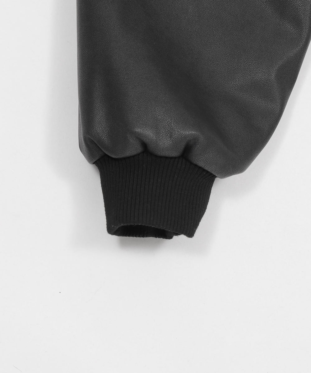 PUファーフードパファーブルゾン