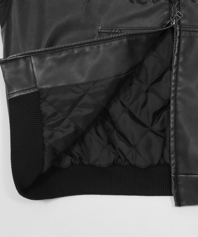 PUファーフードパファーブルゾン