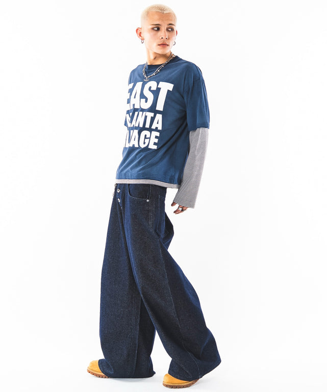 デニムインディゴ モデル：180cm L着用