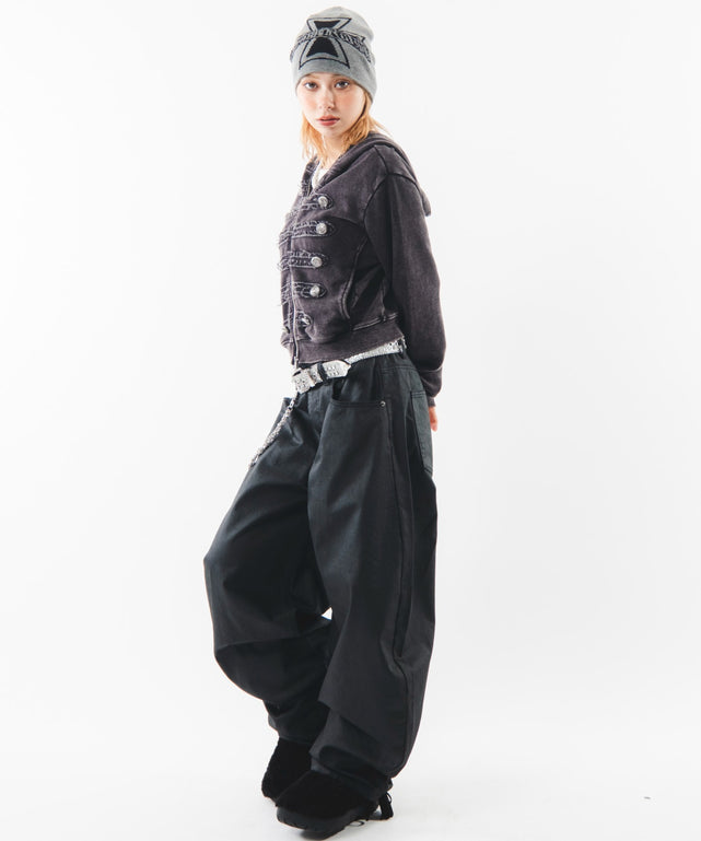 デニムブラックソノタ モデル：160cm M着用