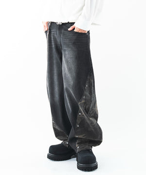 デニムブラックソノタ　モデル：180cm L着用