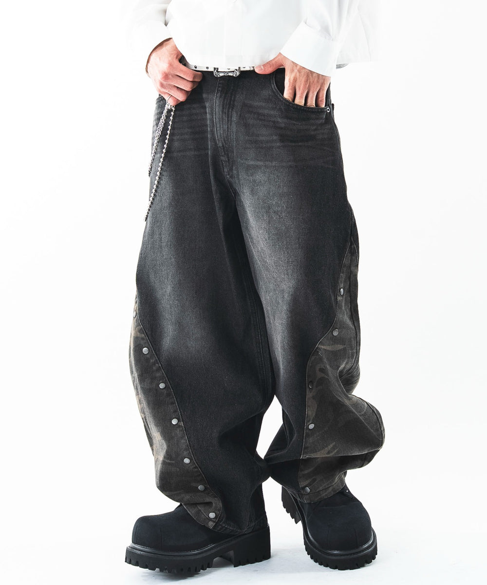 デニムブラックソノタ　モデル：180cm L着用