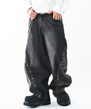 デニムブラックソノタ　モデル：180cm L着用