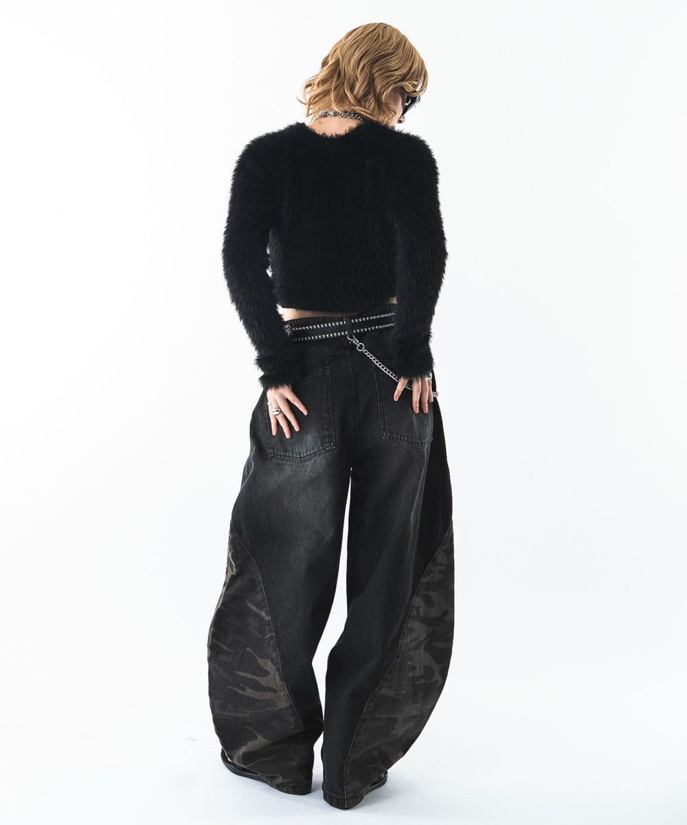 デニムブラックソノタ　モデル：160cm M着用