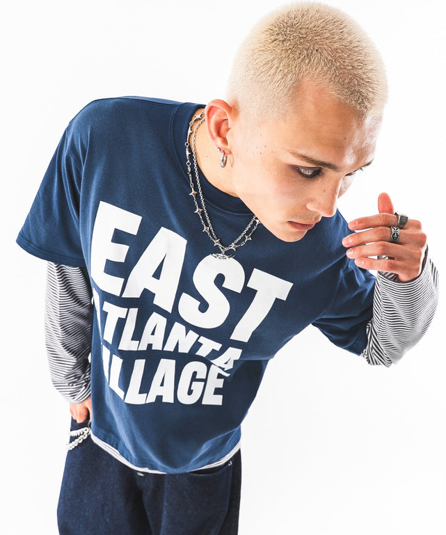 ネイビー モデル：180cm L着用