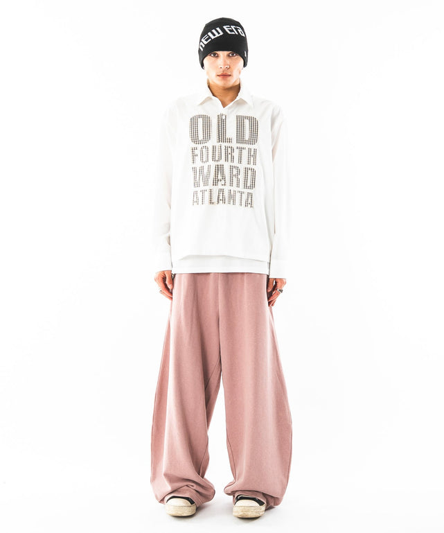 ホワイト　モデル：180㎝　L着用