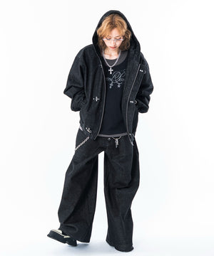 デニムブラック　モデル：160㎝　M着用