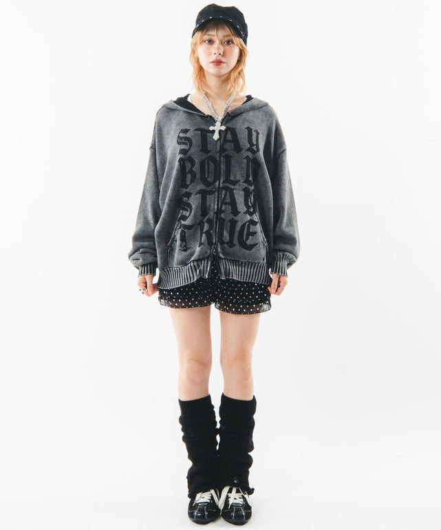 ピグメントロゴニットZIPパーカー｜WEGO（ウィゴー） – WEGO ONLINE STORE