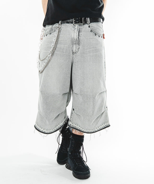 パラシュートハトメショーツ/グレー モデル：180cm L着用