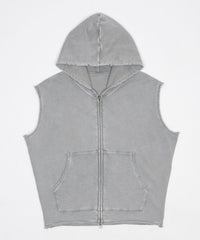 ブリーチダメージノースリーブZIPパーカー