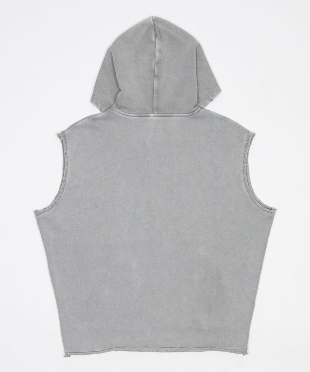 ブリーチダメージノースリーブZIPパーカー