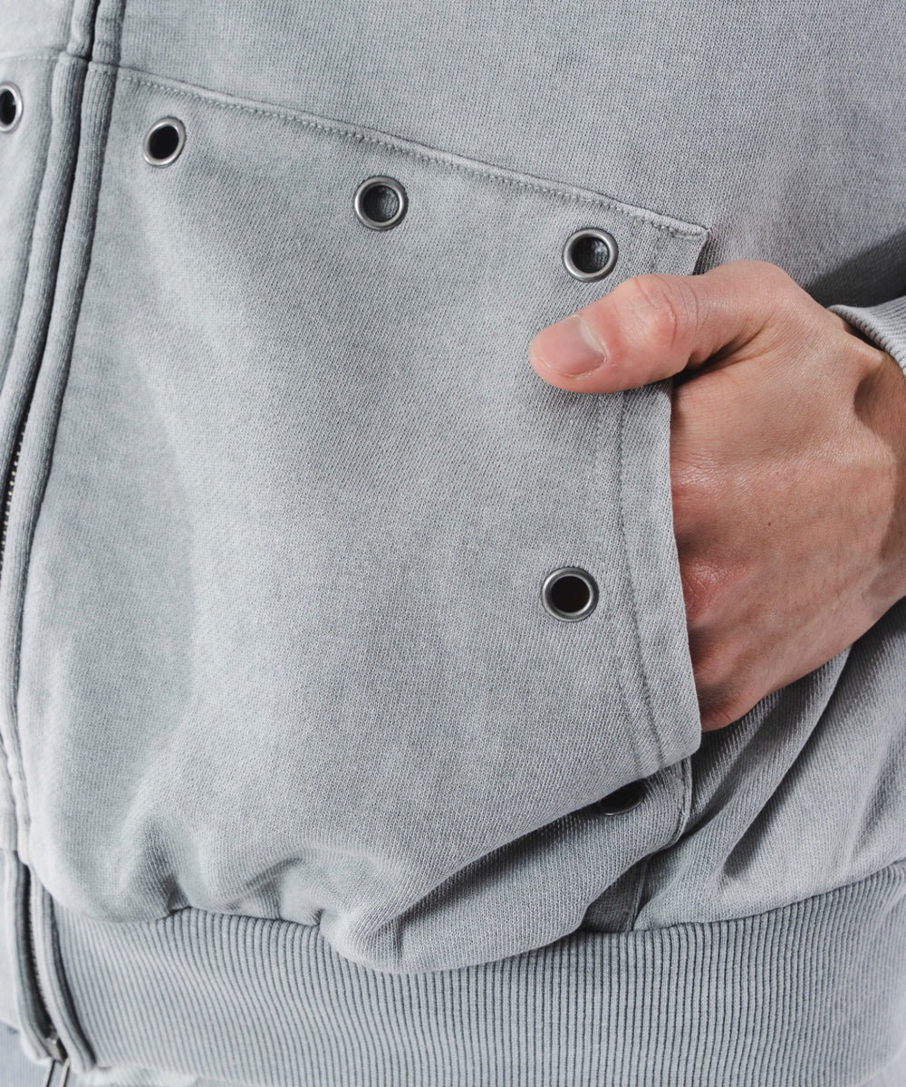 ブリーチハトメZIPパーカー