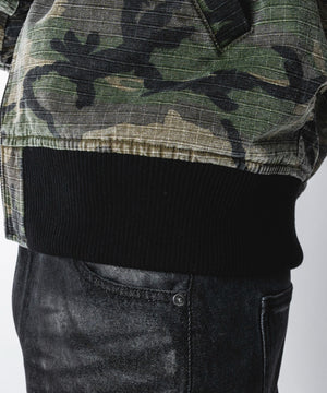 リップストップフードブルゾン