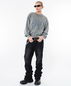 グレー モデル：180cm M着用