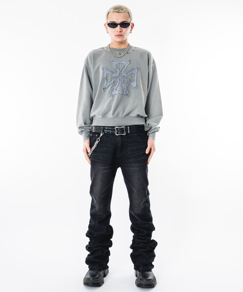 グレー モデル：180cm M着用