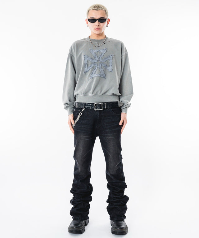 グレー モデル：180cm M着用