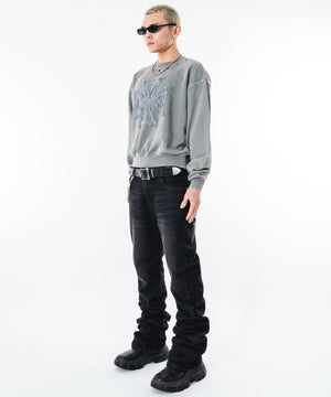 グレー モデル：180cm M着用