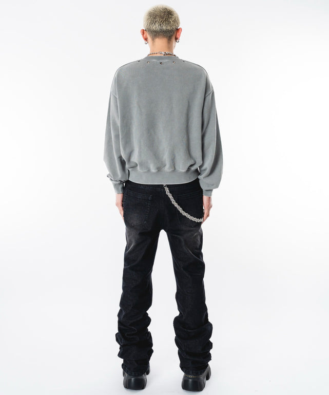 グレー モデル：180cm M着用