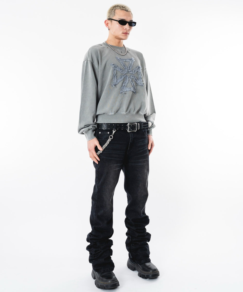 グレー モデル：180cm M着用