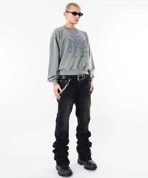 グレー モデル：180cm M着用