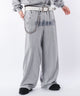 ブリーチハトメスウェットパンツ/グレー モデル：180cm L着用